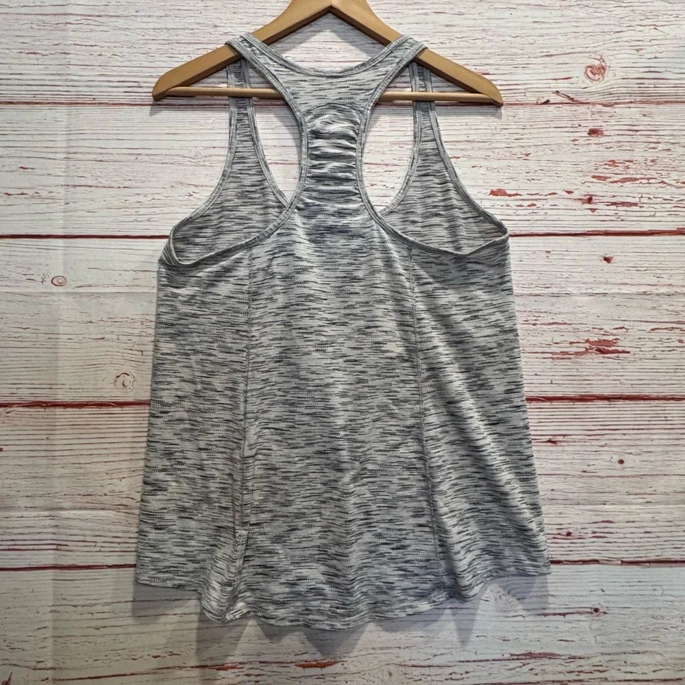 Lululemon Our Sport Tank in Tiger Space Dye Black White Sz 8